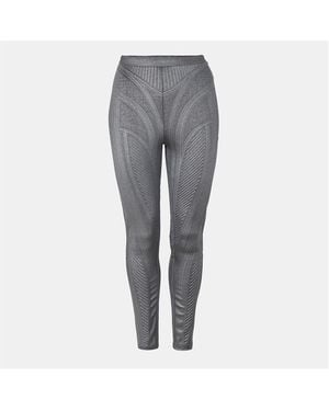 Mugler Spiral Leggings - Blue