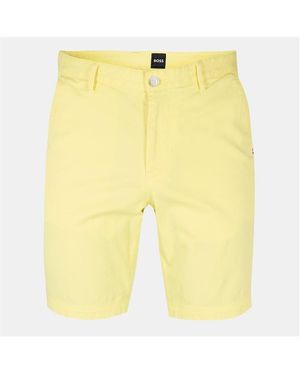 BOSS Slice Chino Shorts - Yellow