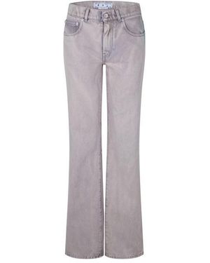 Off-White c/o Virgil Abloh Off Baby Baggy Flared Jeans - Grey