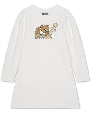 Moschino Bear Dress Jn44 - White