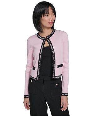 KARL LAGERFELD Sportswear Cardigan - Black