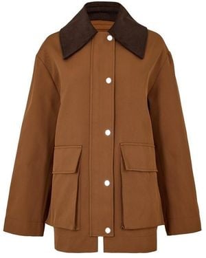 Ganni Barn Jacket Ld62 - Brown