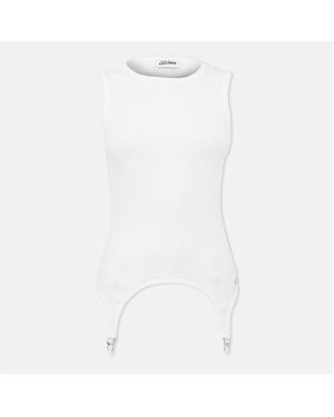 Jean Paul Gaultier Sculptural Tank Vest - White