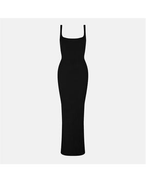 Naked Wardrobe Ribbed Tank Maxi Dress - Black