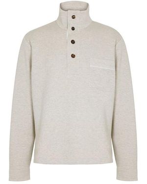 Tom Ford Half Button Pullover - Grey