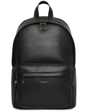 Calvin Klein Raised Round Backpack - Black