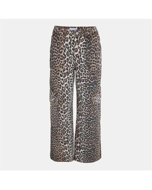 Ganni Angie Wide Leg Jeans - Grey