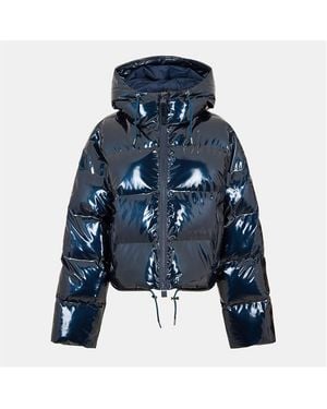 Rains Alta Water-Resistant Quilted Short Puffer Jacket - Blue