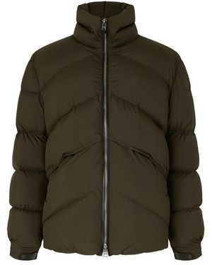 Tom Ford Stand Collar Short Down Jacket - Green