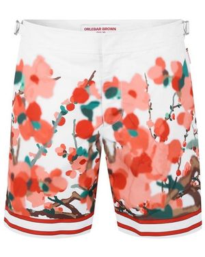 Orlebar Brown Bulldog Blossom Swim Shorts - Red