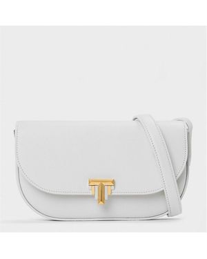 Tiffany & Co. Wallet Crossbody 99 Convertible Chain Strap Wallet On Chain - White