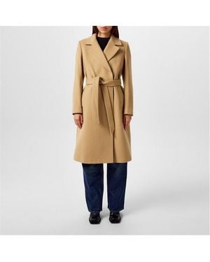 Barbour Clodagh Wool Trench Coat in Black | Lyst UK