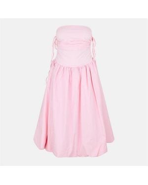 Amy Lynn Amy Lynn Alexa Shoulder Tie Ultra Mini Peplum Dress - Blue