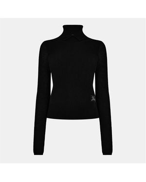 Burberry Lightweight Knitted Top - Black