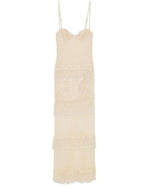PATBO Crochet Bloom Beach Long Maxi Dress - Natural