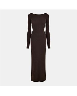 WRSTBHVR Long Maxi Dress - Brown