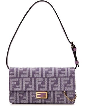 Fendi Wallet On Chain Baguette - Metallic