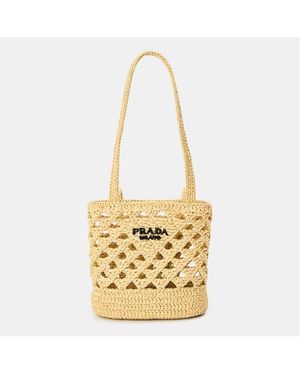 Prada Small Crochet Tote Bags - Metallic