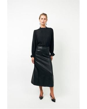 Lolly's Laundry Presley Long Sleeve Blouse - Black