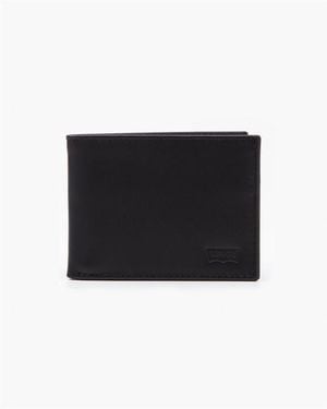 Levi's Batwing Bifold Leather Wallet - Black