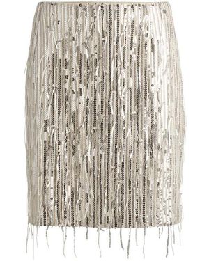 BOSS C_Vinges Mini Skirt - Natural