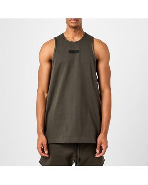 Fear Of God Logo Tank Top - Grey