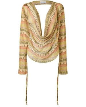 Gracejacob Gia Long Sleeve T-Shirt - Metallic