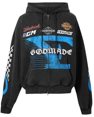 God Made Full Zip Fleece - Blue