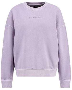 Barbour Crew Sweatshirt - Purple