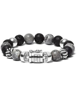 Buddha To Buddha Bead Mix Picasso Jasper Or Soladite Tiger Eye - Metallic