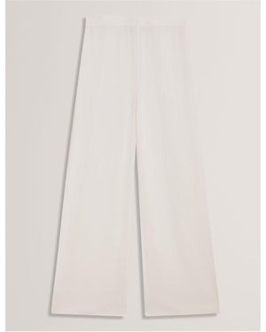 Ted Baker Wide Leg Trousers - White