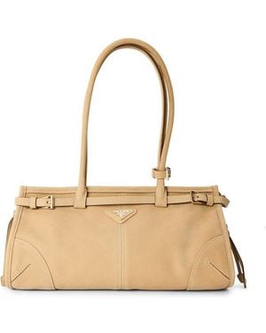 Prada Top Handle Bag - Natural