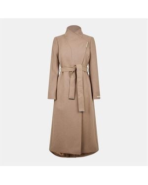 Ted Baker Wool Wrap Coat - Blue