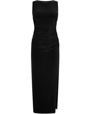 Norma Kamali Nk Sleeveless Gown Ld61 - Black