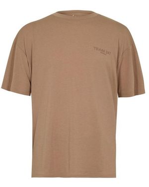 REPRESENT 247 Team Os Short Sleeve Gym T-Shirt - Brown