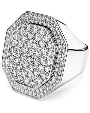 Swarovski Dextera Signet Ring - White