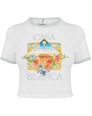 CASABLANCA Ringer Baby Tee - White