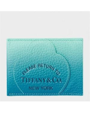 Tiffany & Co. Ombre Cardigan Cas 99 Card Holder - Blue
