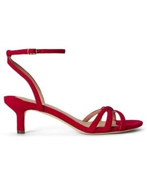 Ralph Lauren Heeled Sandals - Red