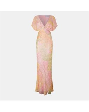 Never Fully Dressed Boho Elodie Long Maxi Dress - Blue