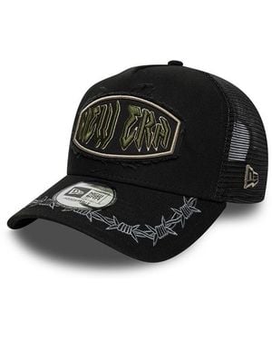 KTZ Distressed Patch Trucker Cap - Black