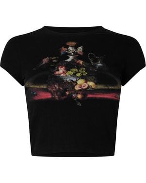 Vivienne Westwood Viv Orb Baby Tee Ld64 - Black