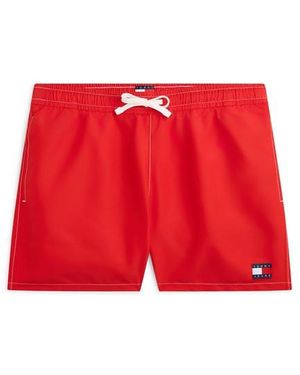 Tommy Hilfiger Tj Medium Drawstring Swim Shorts - Red