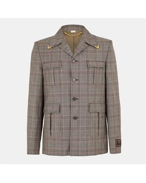 Gucci Weather Resistant Breathable Softshell Jacket - Brown