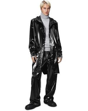Rains Long Waterproof Jacket - Black