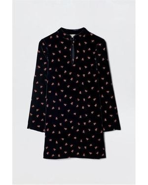 RIXO London Calla Mini Dress - Black