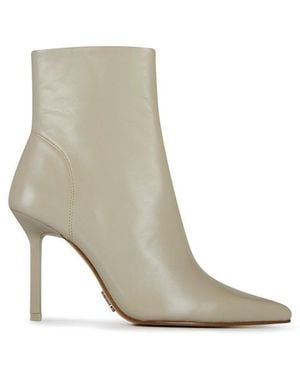 Steve Madden Stiletto Heel Ankle Boots With Almond Toe - Grey