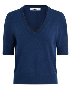 DKNY Nk Lace Trim Ld64 - Blue