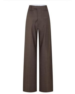 Bottega Veneta Straight Trousers - Brown