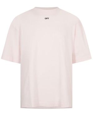 Off-White c/o Virgil Abloh Paint Arrow Oversized T-Shirt - Pink